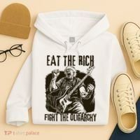 Eat The Rich Fight Oligarchy Bernie Sanders Protest Resist  Hoodie thumb 4