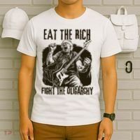Eat The Rich Fight Oligarchy Bernie Sanders Protest Resist  T-Shirt thumb 6