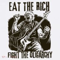Eat The Rich Fight Oligarchy Bernie Sanders Protest Resist  Women's Hoodie thumb 2