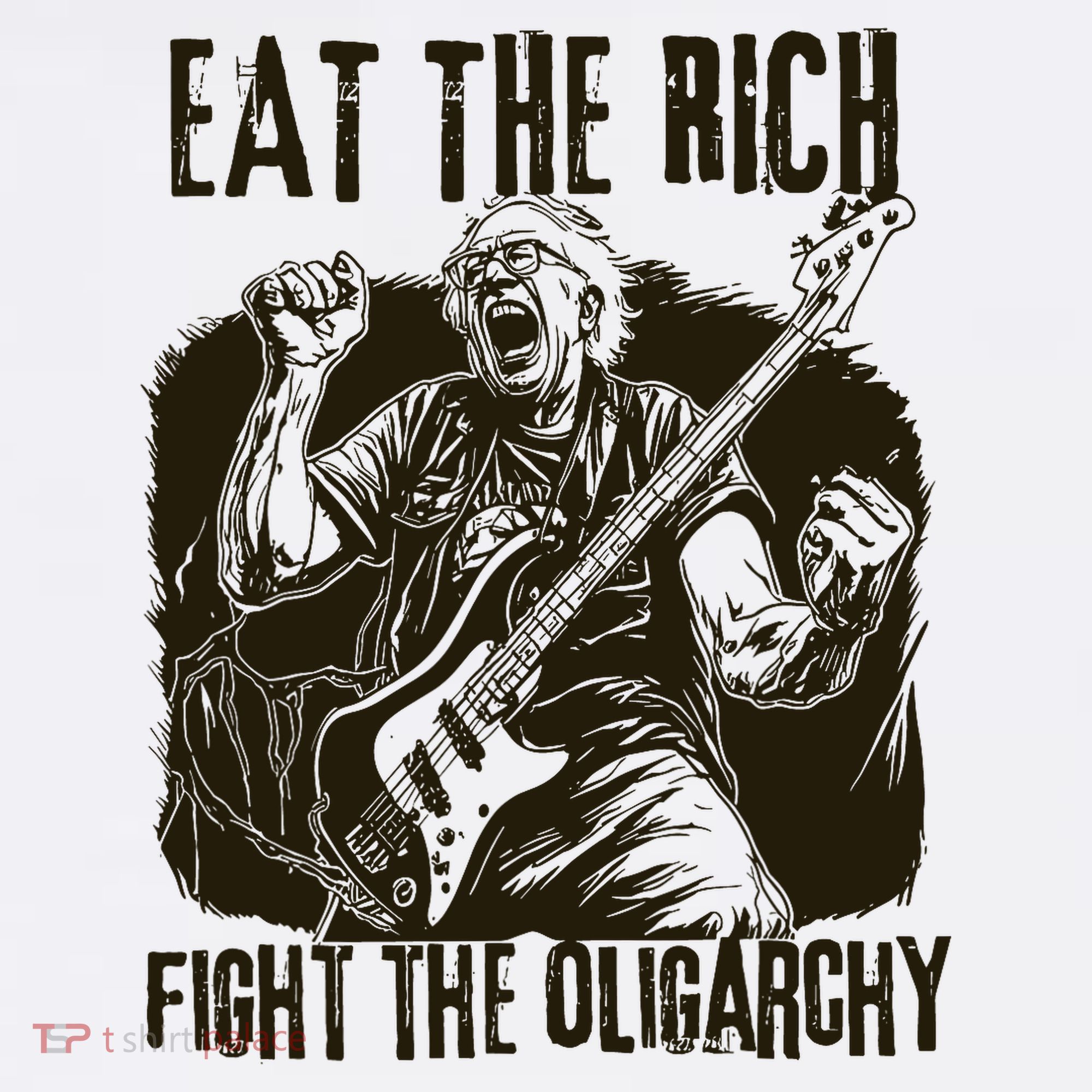 Eat The Rich Fight Oligarchy Bernie Sanders Protest Resist  Women's Hoodie