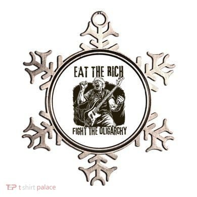 Eat The Rich Fight Oligarchy Bernie Sanders Protest Resist  Ornament