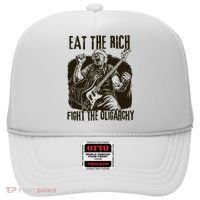 Eat The Rich Fight Oligarchy Bernie Sanders Protest Resist  Hat thumb 0
