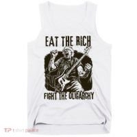 Eat The Rich Fight Oligarchy Bernie Sanders Protest Resist  Tank Top thumb 0