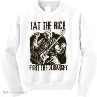 Eat The Rich Fight Oligarchy Bernie Sanders Protest Resist  Kids Sweatshirt thumb 0
