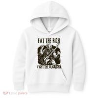 Eat The Rich Fight Oligarchy Bernie Sanders Protest Resist  Kids Hoodie thumb 0