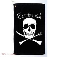 Eat The Rich Golf Towel thumb 0