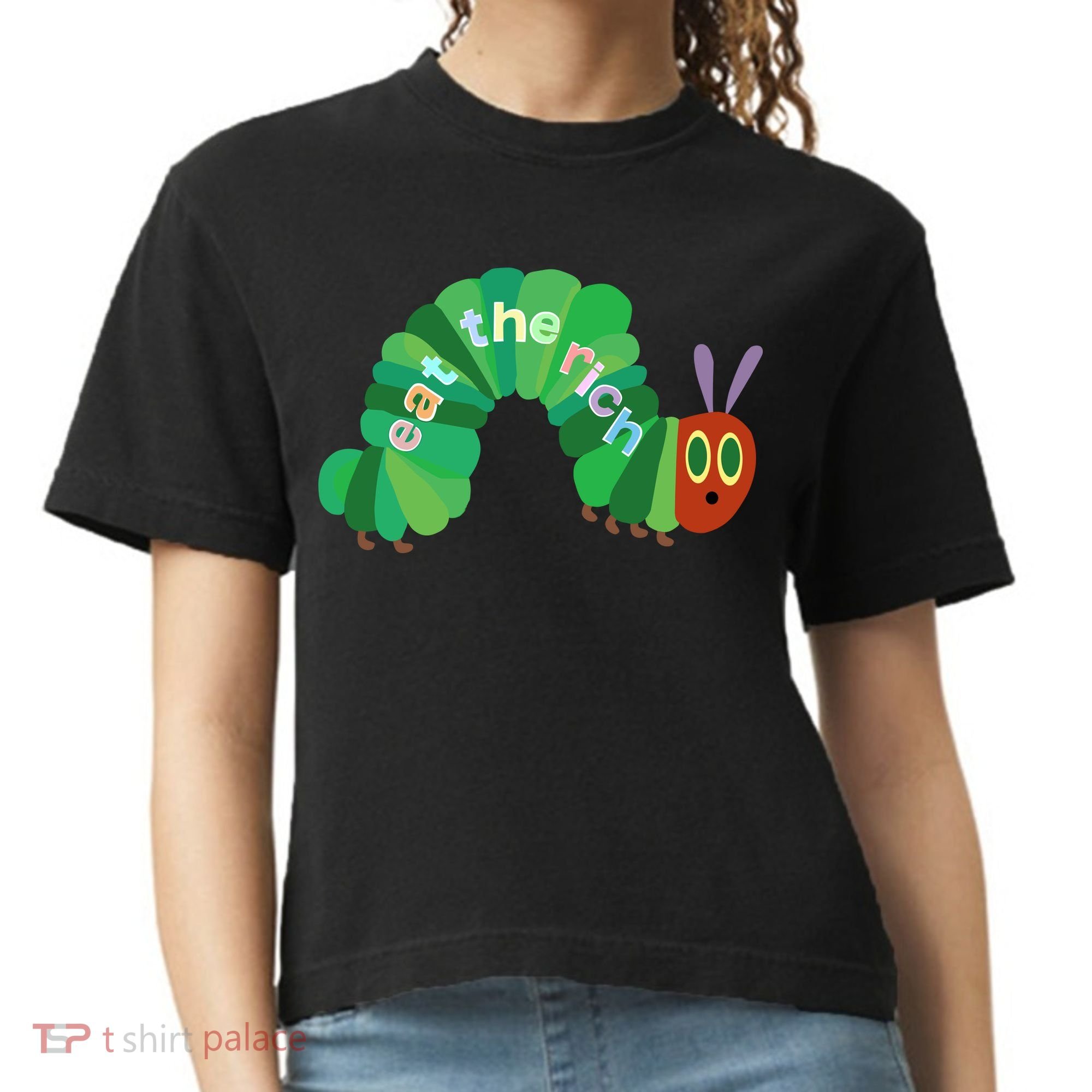 Eat The Richs Hungry Caterpillars Comfort Colors Boxy T-Shirt