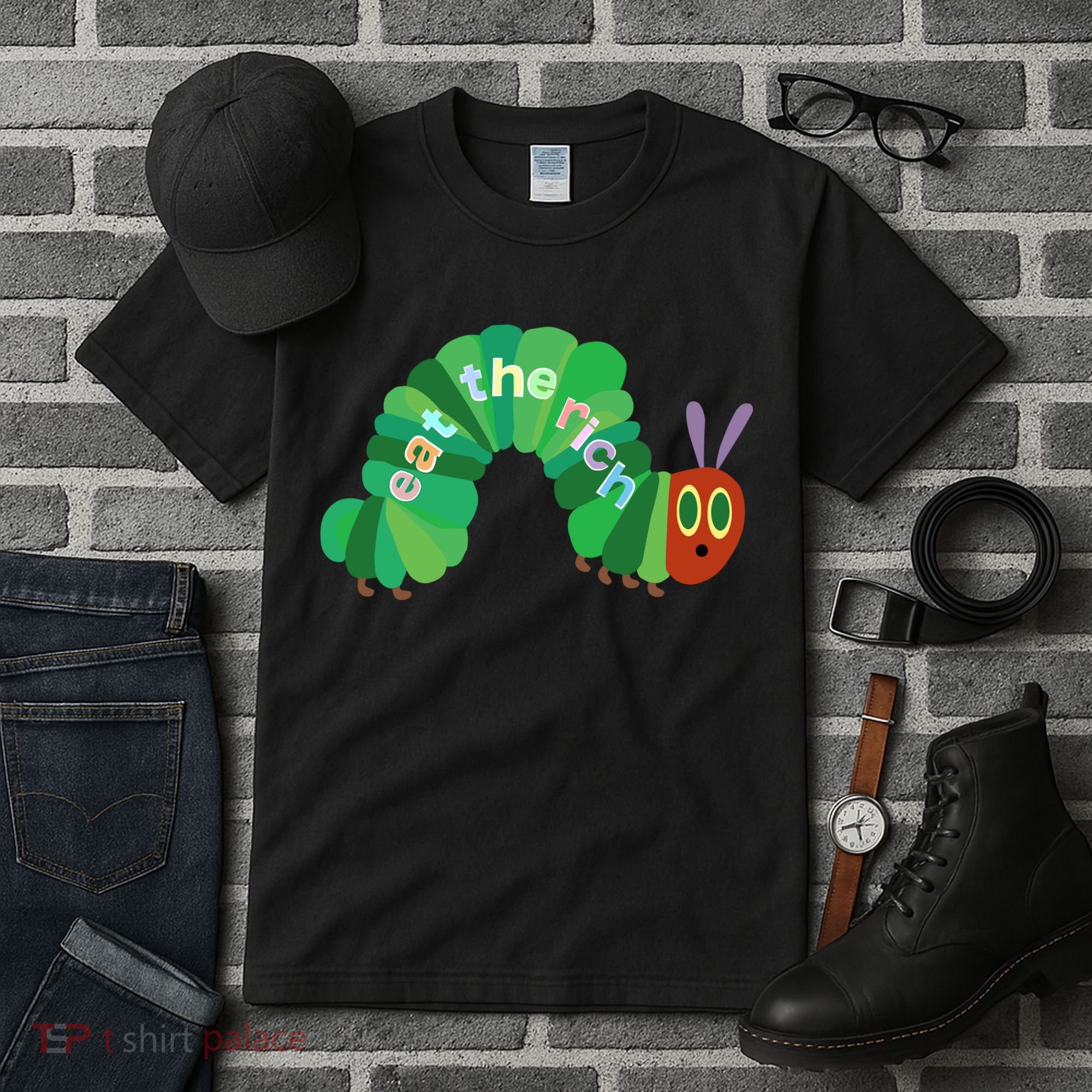 Eat The Richs Hungry Caterpillars Tall T-Shirt