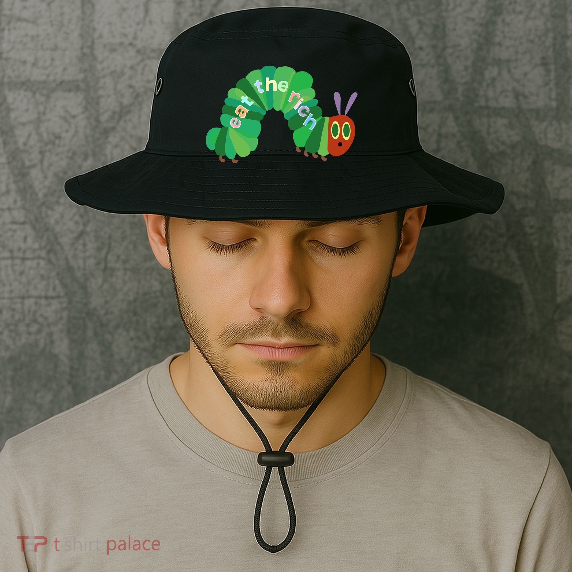 Eat The Richs Hungry Caterpillars Bucket Hat