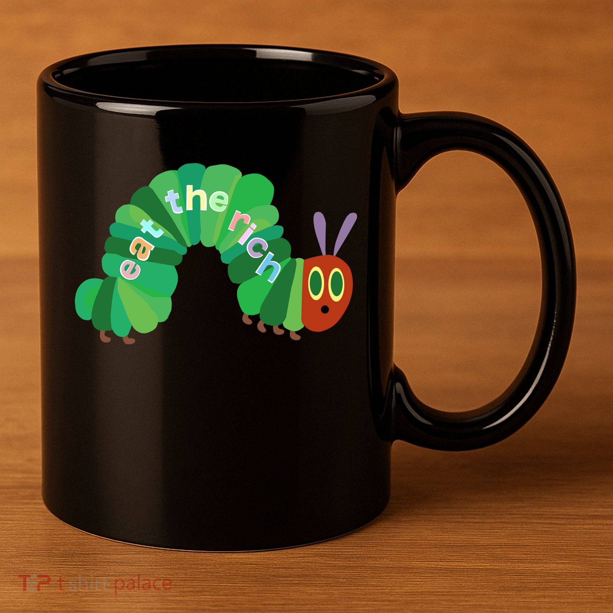 Eat The Richs Hungry Caterpillars 11oz C Handle Ceramic Mug