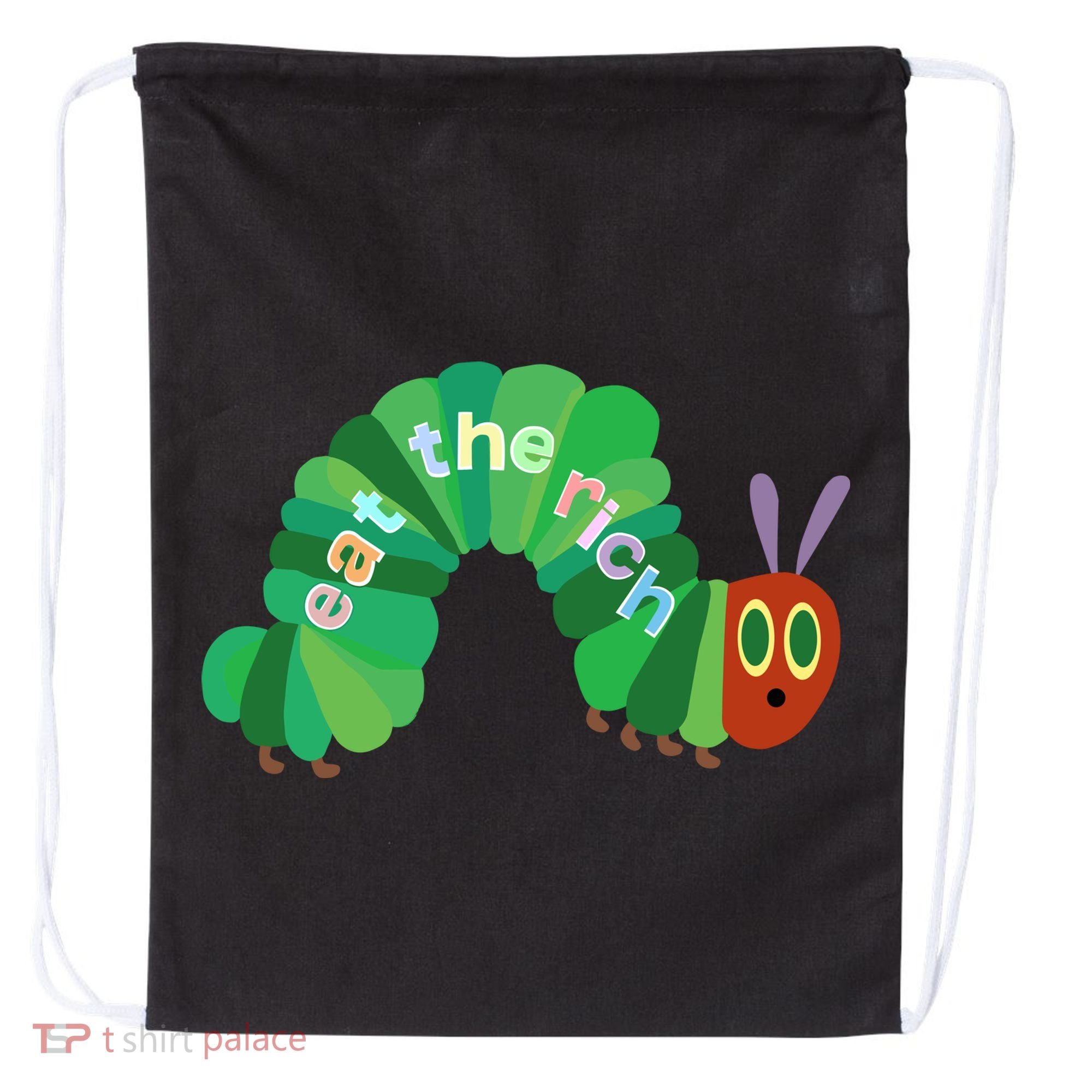 Eat The Richs Hungry Caterpillars Drawstring Bag