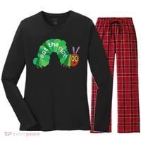 Eat The Richs Hungry Caterpillars Women's Long Sleeve Flannel Pajama Set  thumb 0