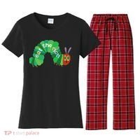 Eat The Richs Hungry Caterpillars Women's Flannel Pajama Set thumb 0