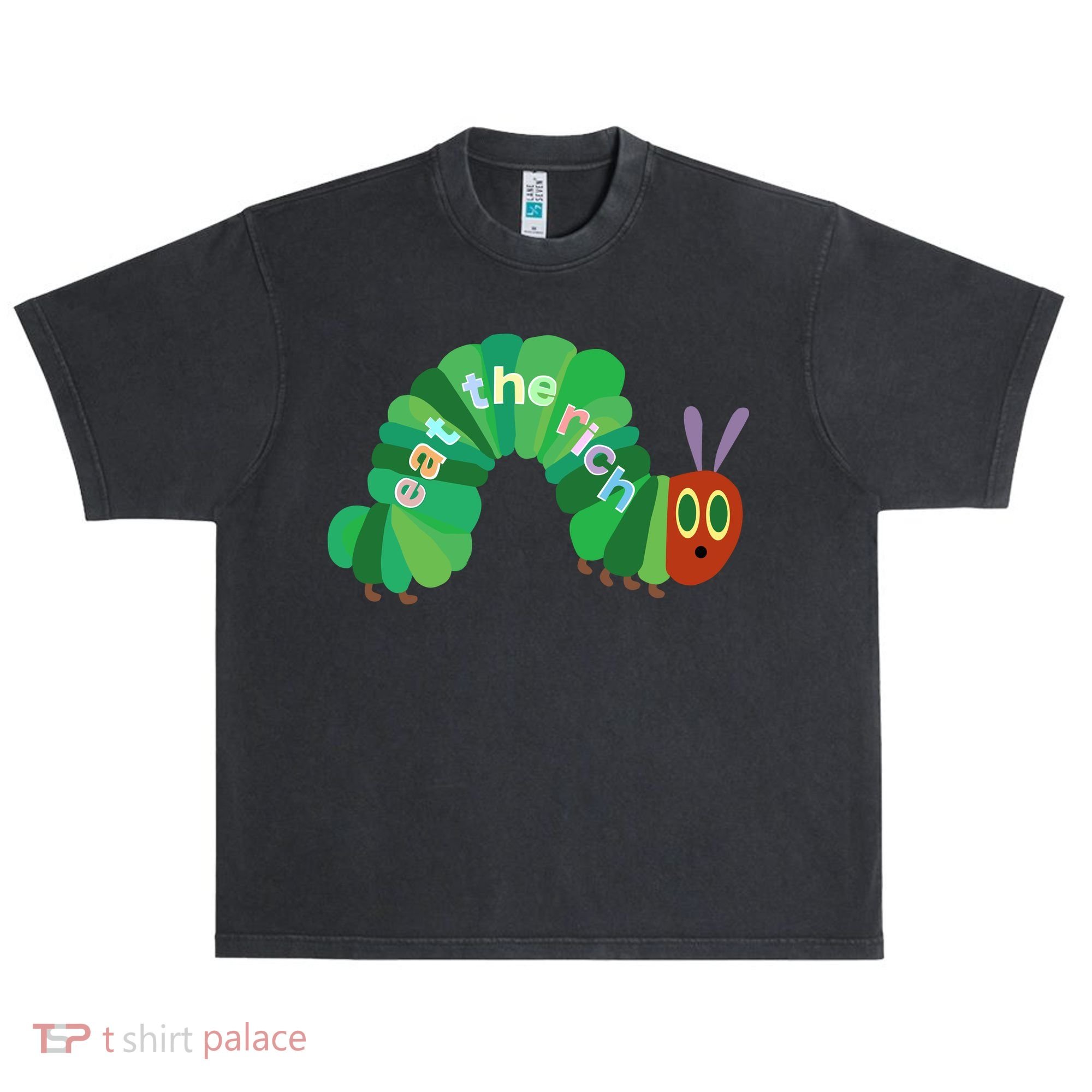 Eat The Richs Hungry Caterpillars Urban Oversized Heavyweight T-Shirt