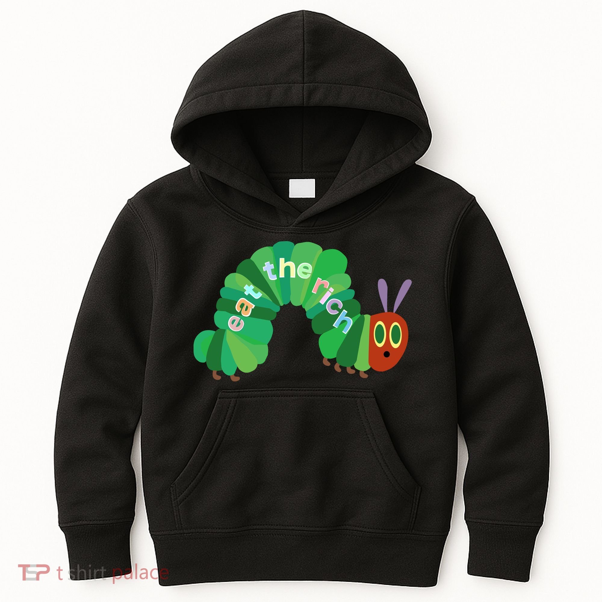 Eat The Richs Hungry Caterpillars Kids Hoodie