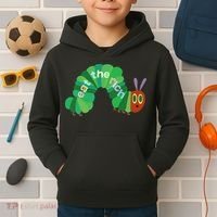 Eat The Richs Hungry Caterpillars Kids Hoodie thumb 2