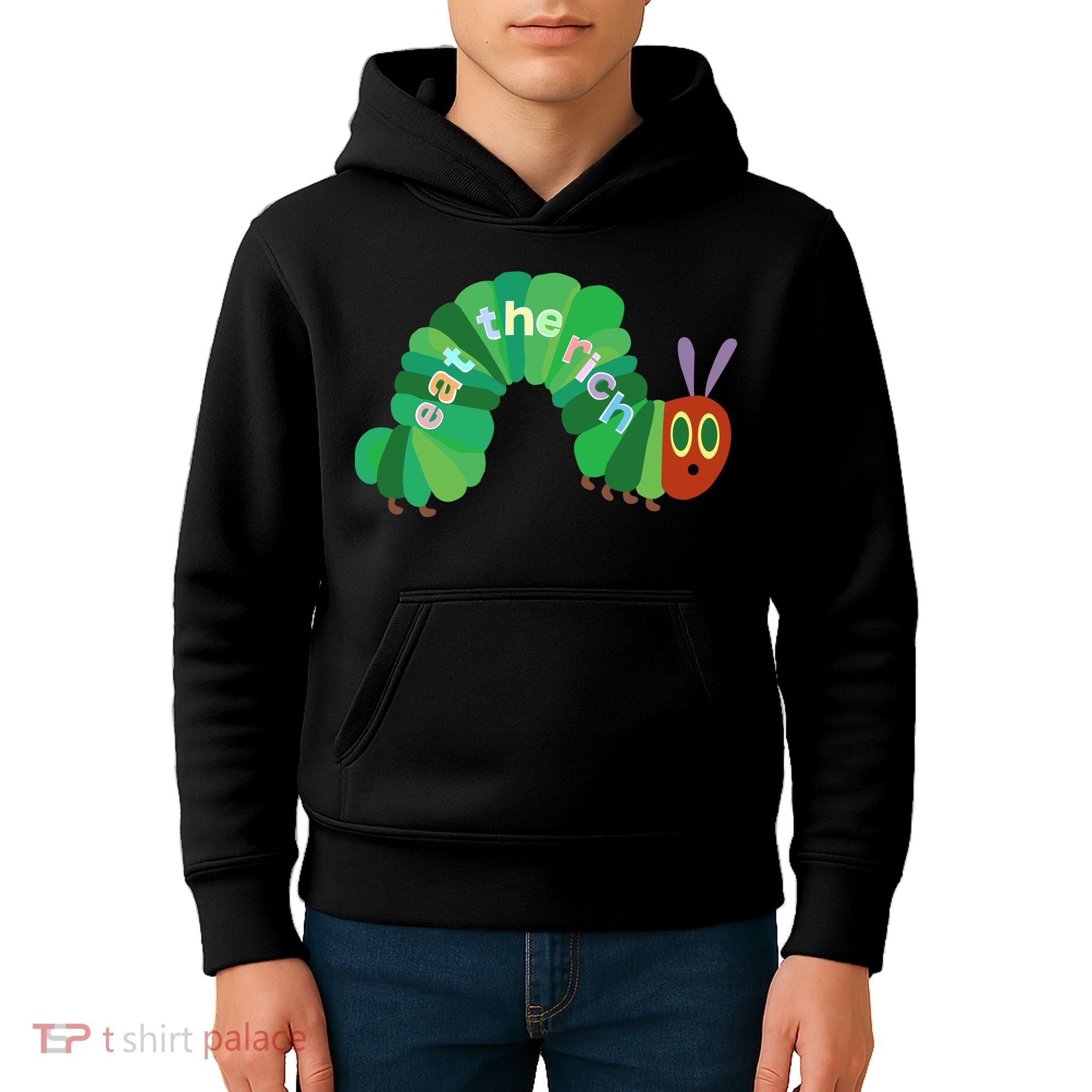 Eat The Richs Hungry Caterpillars Kids Hoodie