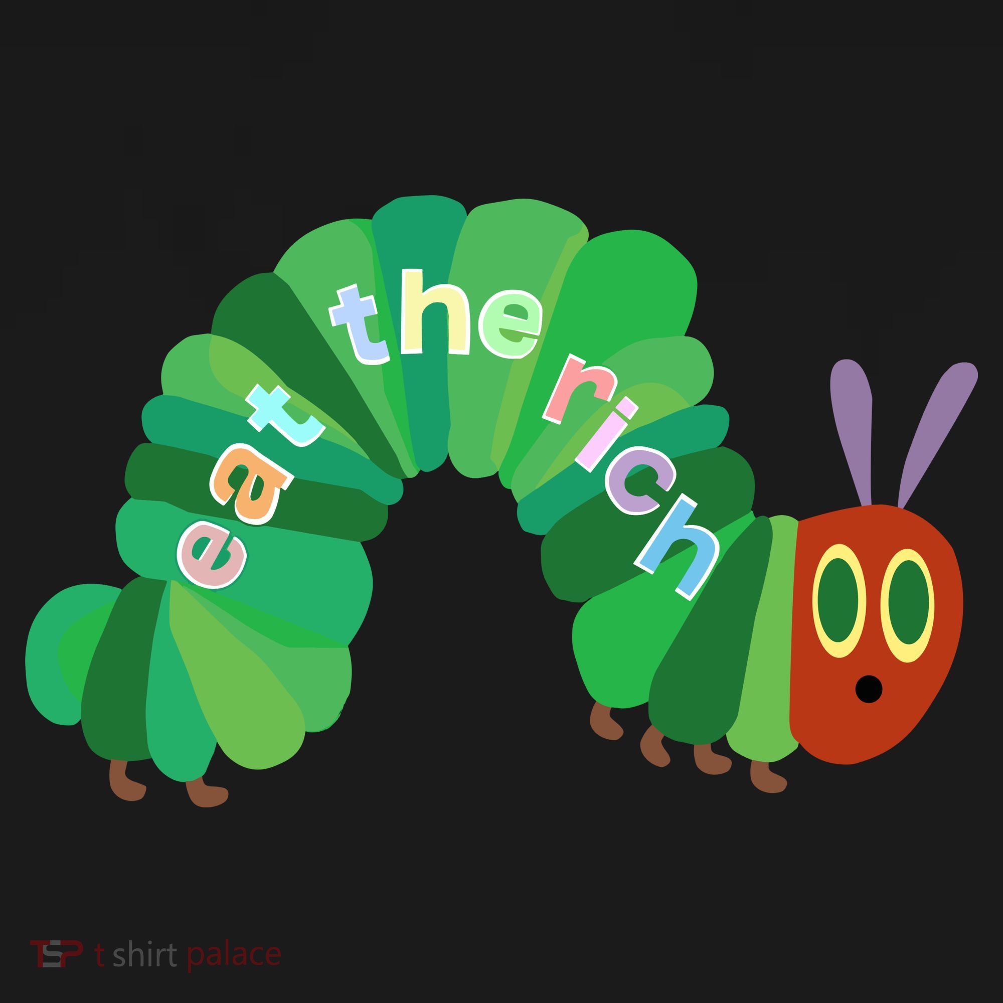 Eat The Richs Hungry Caterpillars Kids T-Shirt