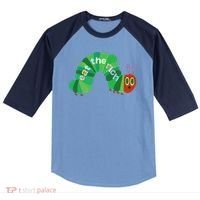 Eat The Richs Hungry Caterpillars Raglan Baseball Sleeve Shirt thumb 0