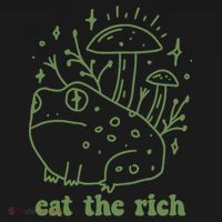 Eat The Rich Frog Anti Capitalist Long Sleeve Shirt thumb 2