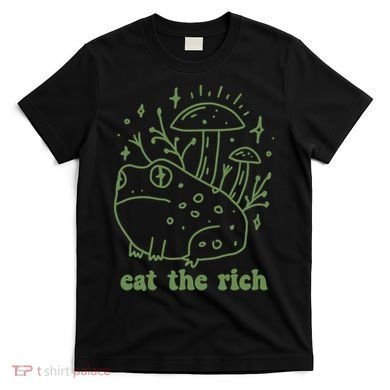 Eat The Rich Frog Anti Capitalist T-Shirt