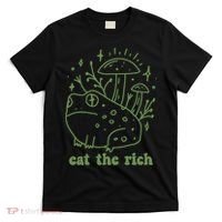 Eat The Rich Frog Anti Capitalist T-Shirt thumb 0