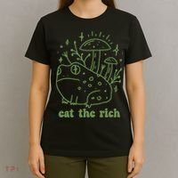 Eat The Rich Frog Anti Capitalist T-Shirt thumb 4