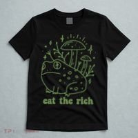 Eat The Rich Frog Anti Capitalist T-Shirt thumb 5