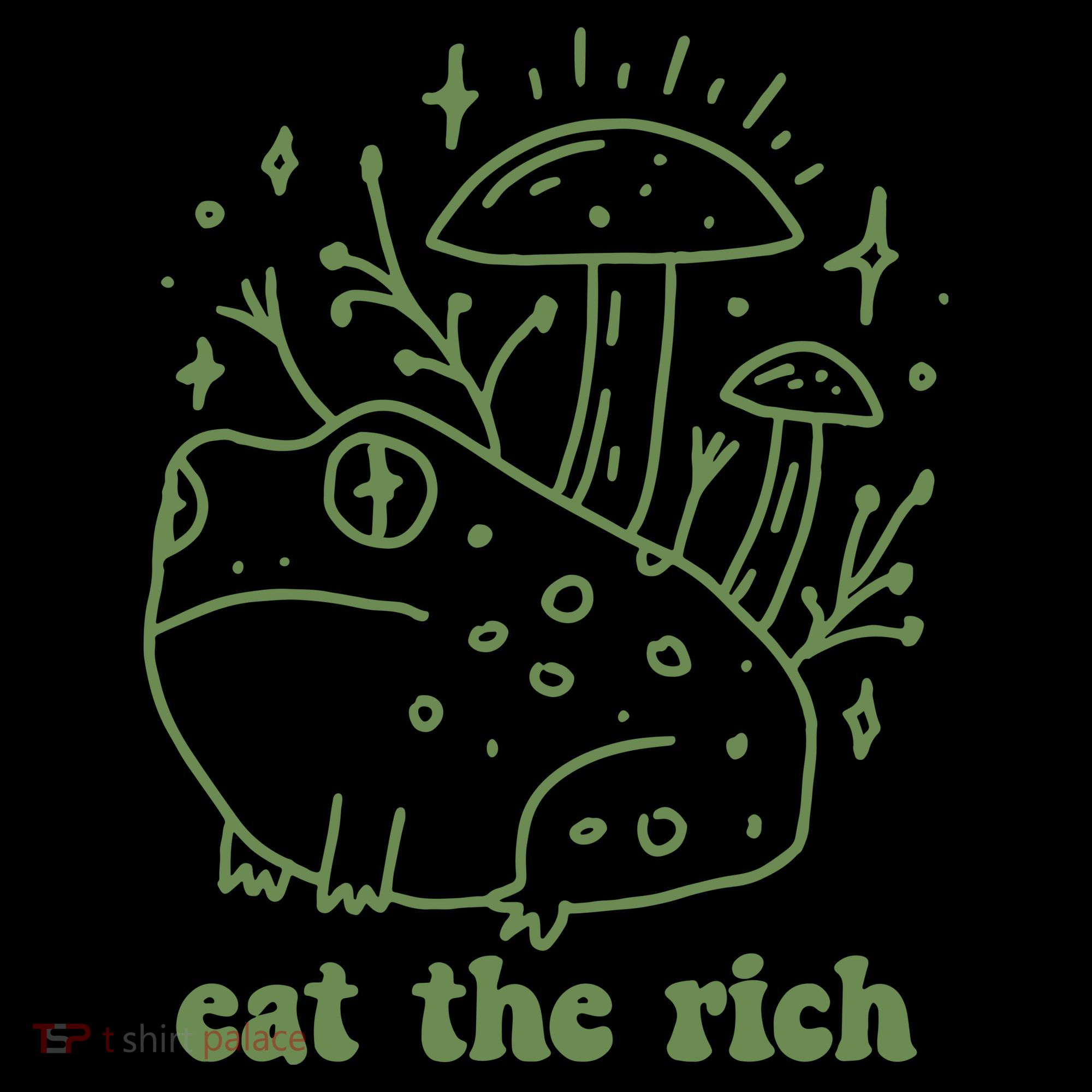 Eat The Rich Frog Anti Capitalist T-Shirt