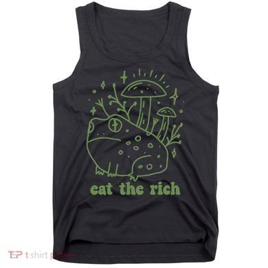 Eat The Rich Frog Anti Capitalist Tank Top