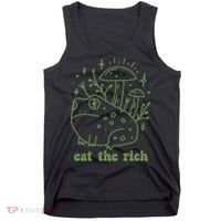 Eat The Rich Frog Anti Capitalist Tank Top thumb 0
