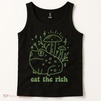 Eat The Rich Frog Anti Capitalist Tank Top thumb 2