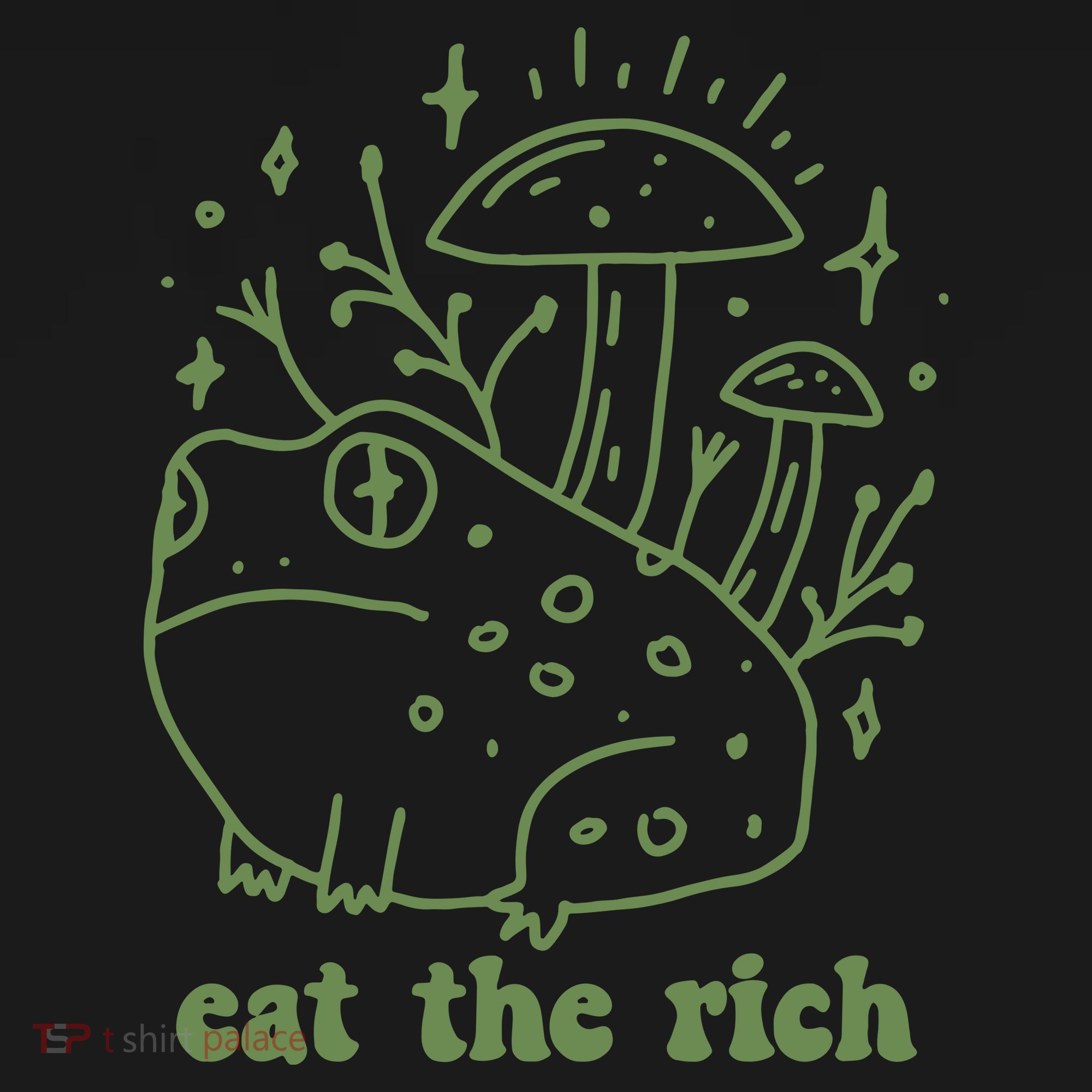 Eat The Rich Frog Anti Capitalist Visor