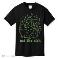 Eat The Rich Frog Anti Capitalist Kids T-Shirt thumb 0