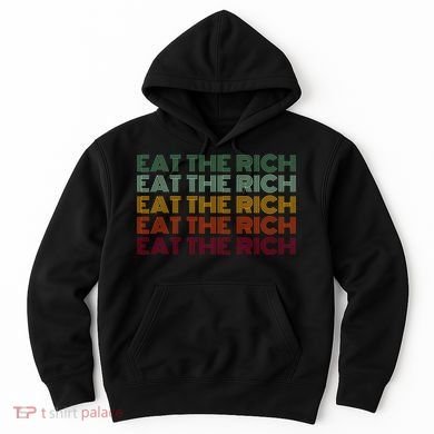 Eat The Rich Socialist Retro Hoodie