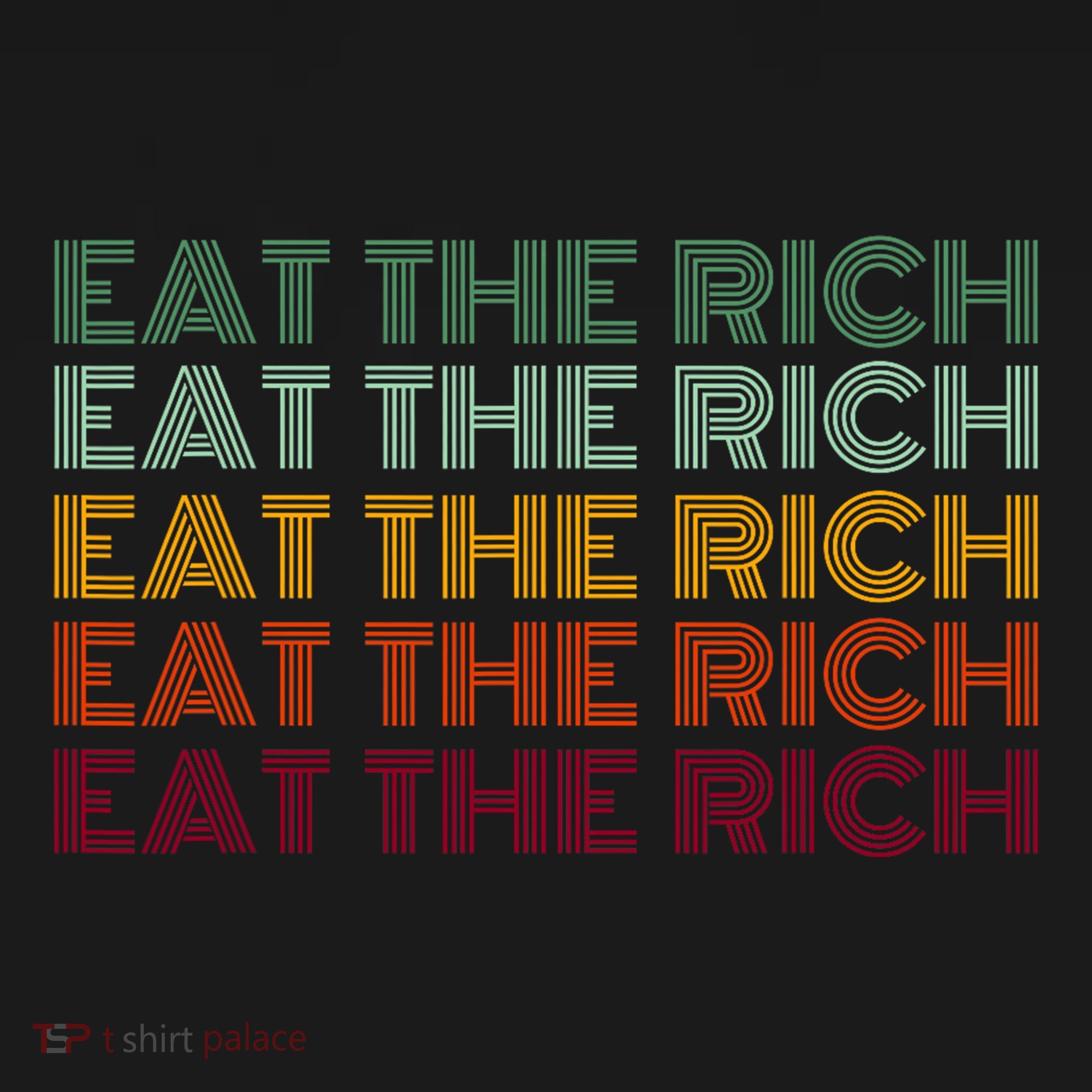 Eat The Rich Socialist Retro Long Sleeve Shirt