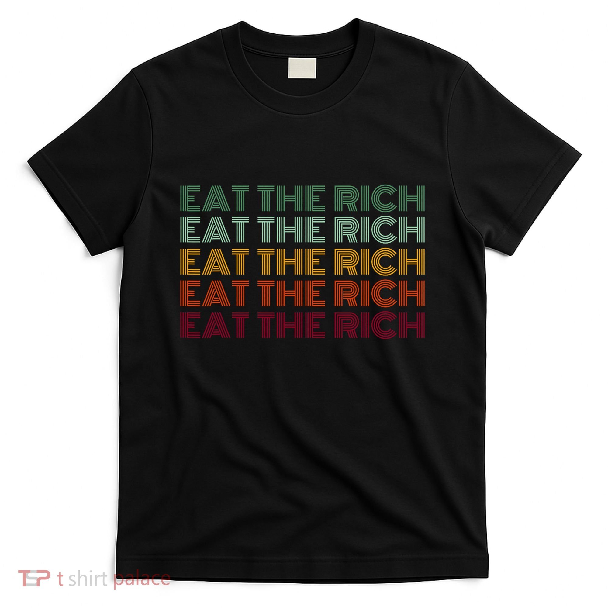 Eat The Rich Socialist Retro T-Shirt