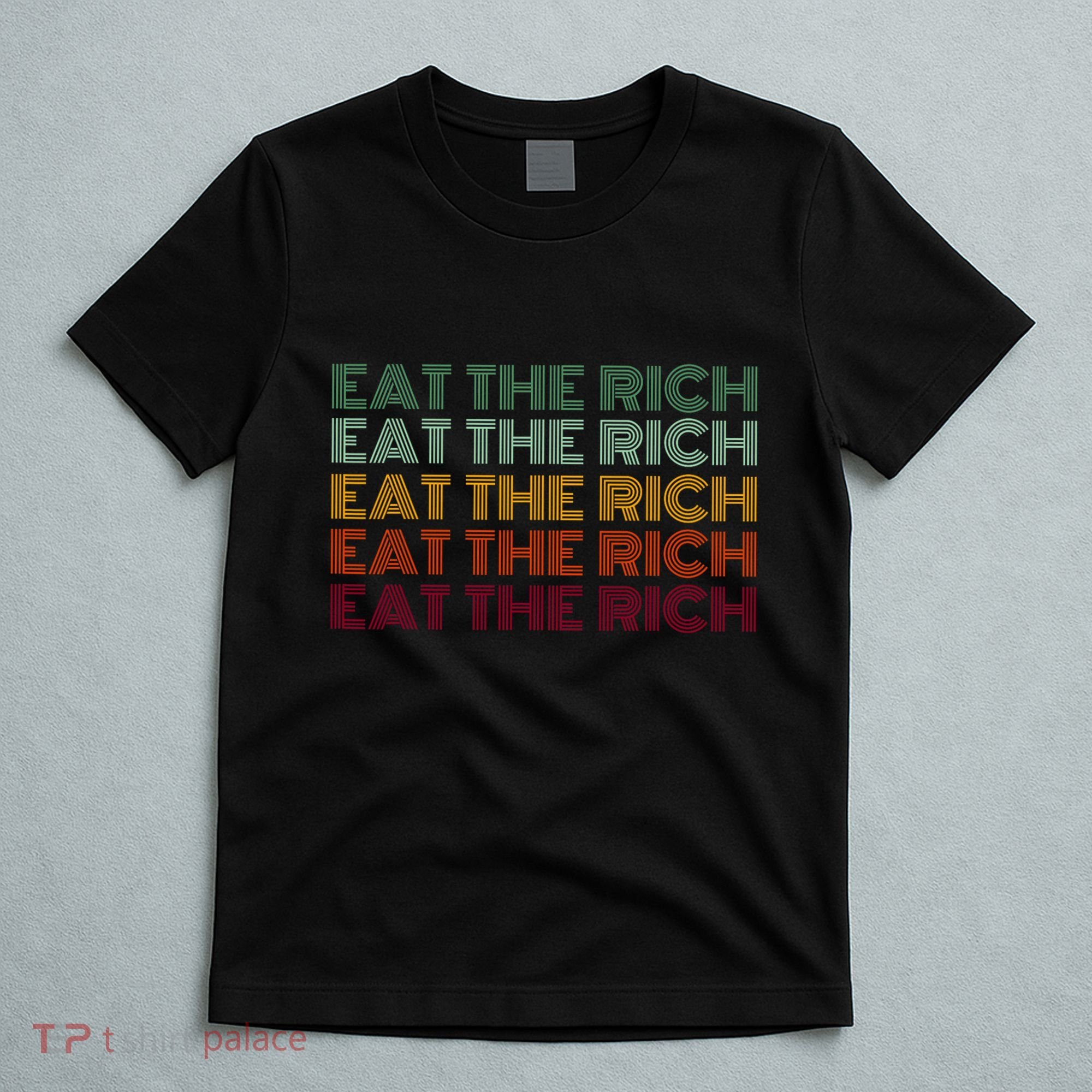 Eat The Rich Socialist Retro T-Shirt