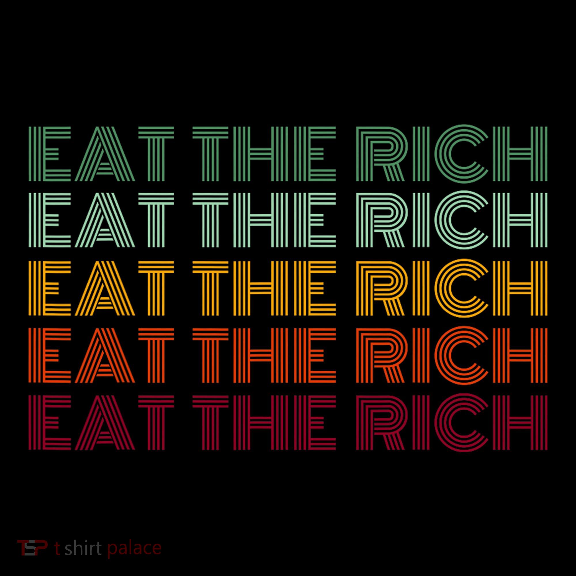 Eat The Rich Socialist Retro Women's Hoodie