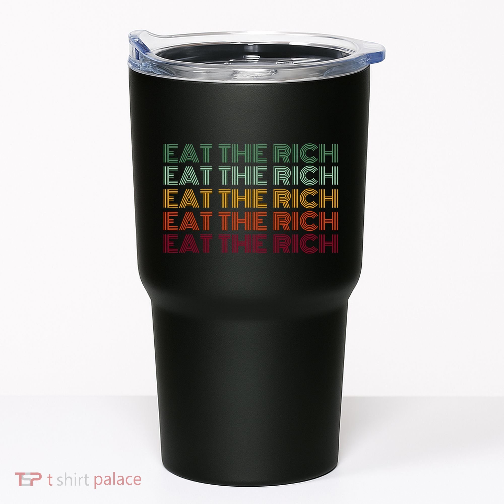 Eat The Rich Socialist Retro Tumbler