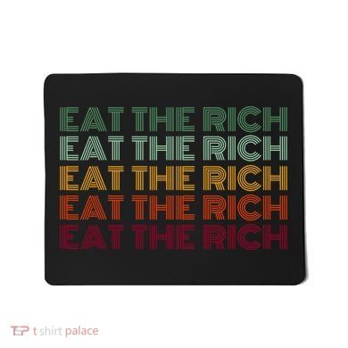 Eat The Rich Socialist Retro Mousepad