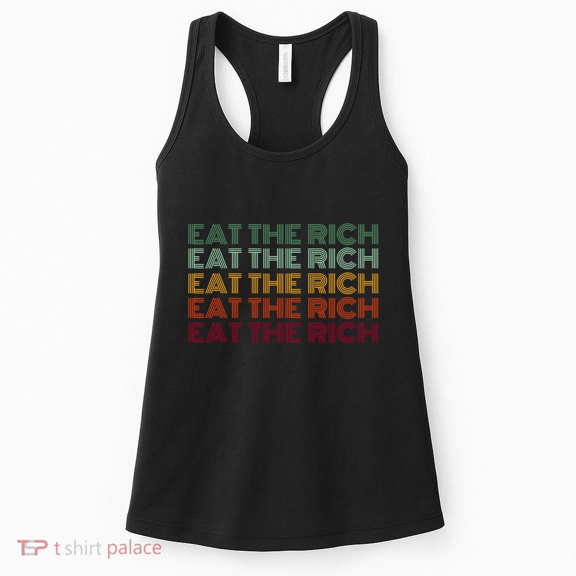 Eat The Rich Socialist Retro Women's Tank Top
