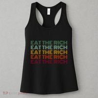 Eat The Rich Socialist Retro Women's Tank Top thumb 3