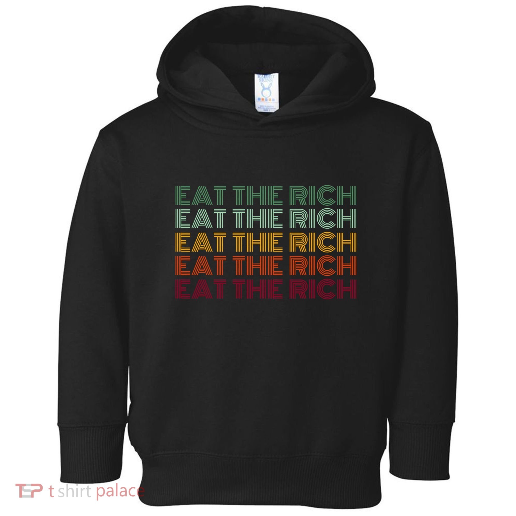 Eat The Rich Socialist Retro Toddler Hoodie