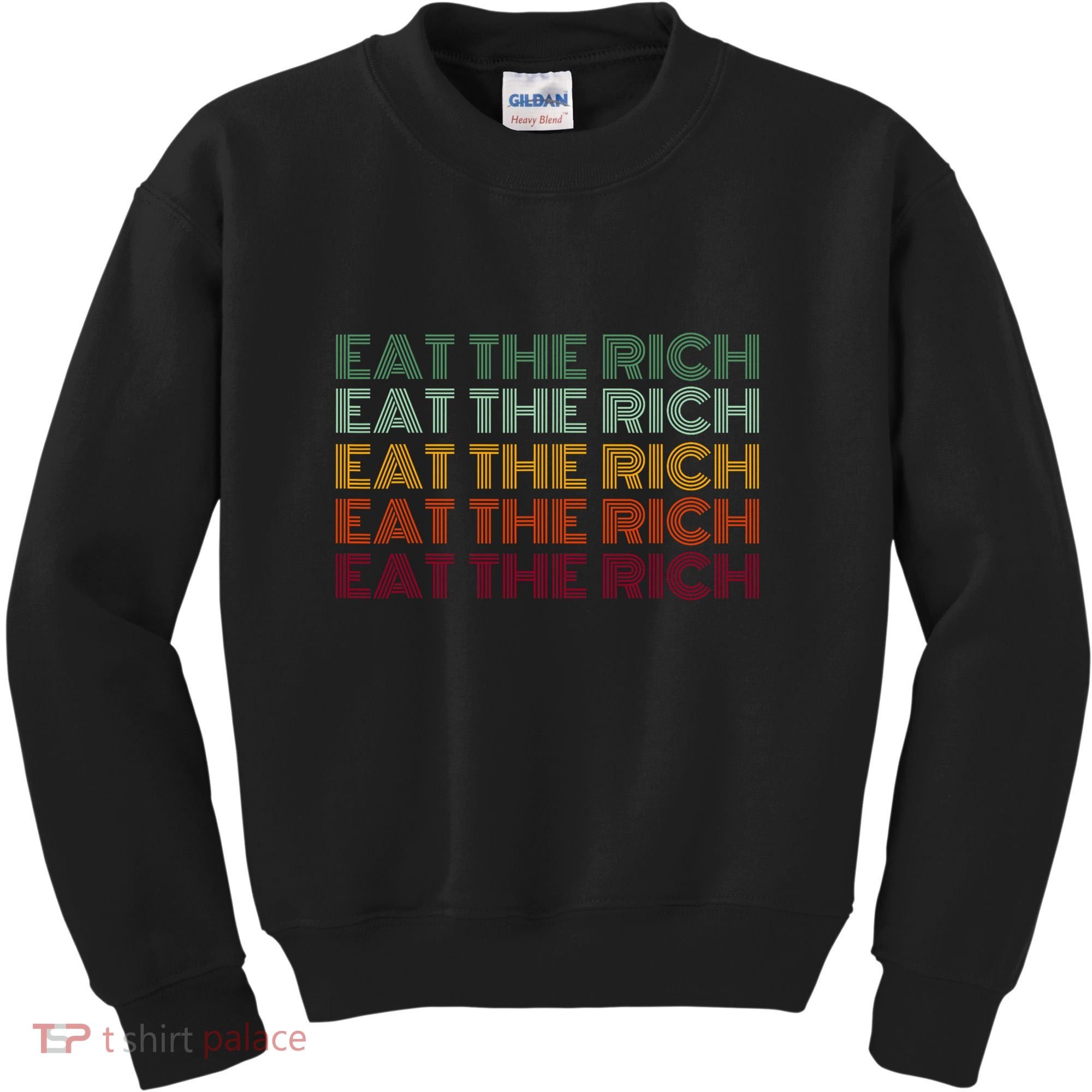 Eat The Rich Socialist Retro Kids Sweatshirt