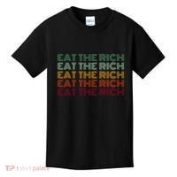Eat The Rich Socialist Retro Kids T-Shirt thumb 0