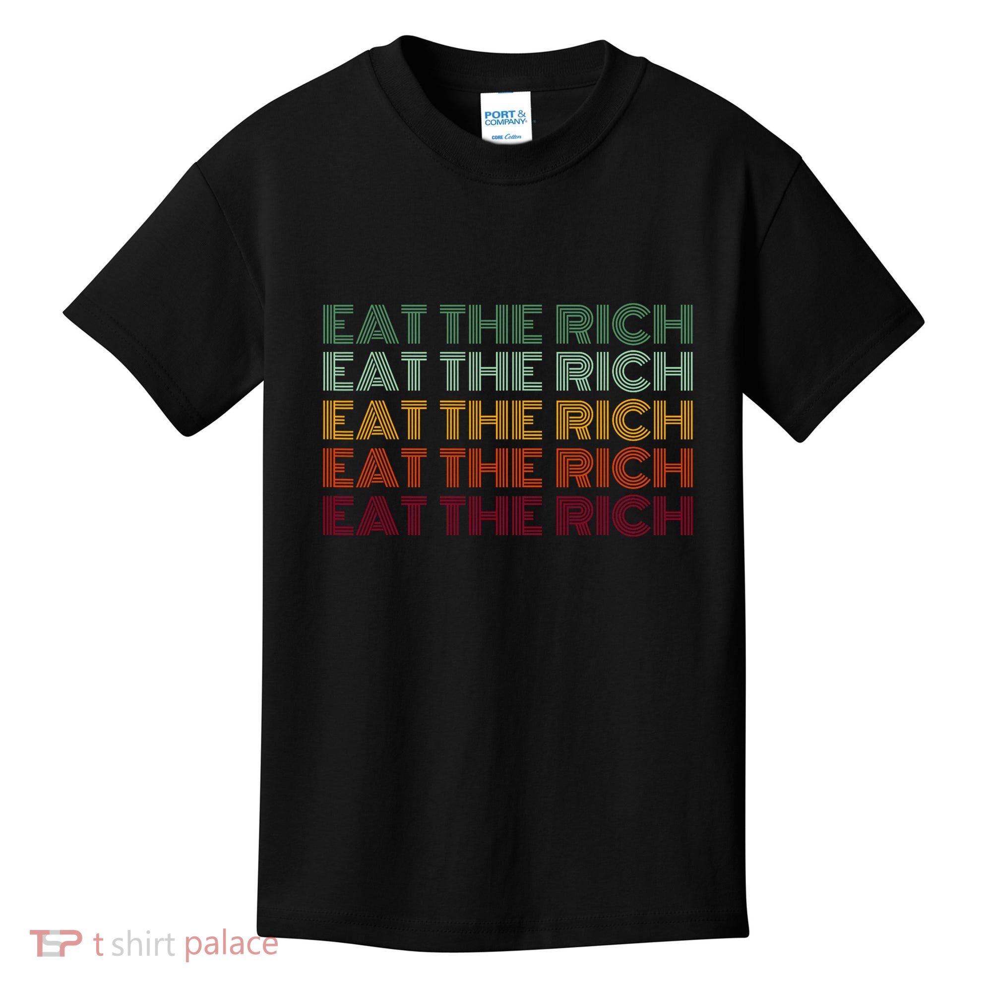 Eat The Rich Socialist Retro Kids T-Shirt