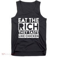 Eat The Rich They Taste Like Chicken Tank Top thumb 0