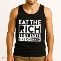 Eat The Rich They Taste Like Chicken Tank Top thumb 3