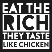 Eat The Rich They Taste Like Chicken Tank Top thumb 6